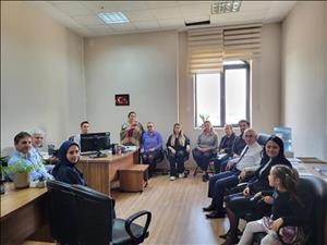 BAŞKANIMIZDA GÖREVLİ KUBİLAY TALHA BOYABAT'A BAŞKANLIĞIMIZ PERSONELİNDEN TAZİYE ZİYARETİ